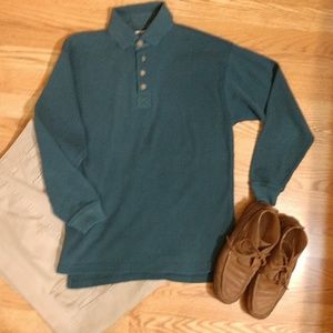 💜5/$25 AZL Dark teal colored thermal sweater